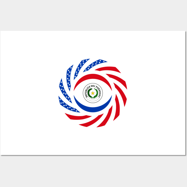 Paraguayan American Multinational Patriot Flag Series Wall Art by Village Values